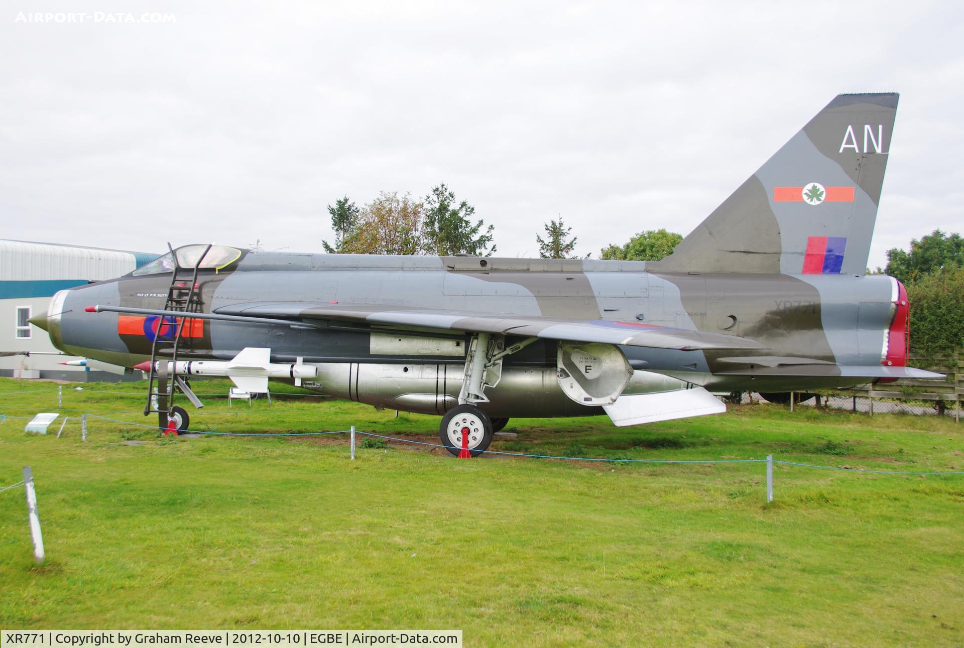 XR771, 1966 English Electric Lightning F.6 C/N 95236, Preserved at the Midland Air Museum.
