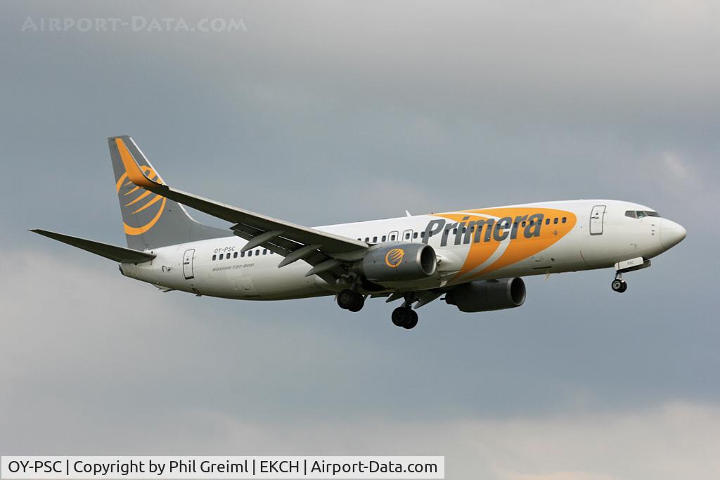 OY-PSC, 2002 Boeing 737-86N C/N 33419, Taken at EKCH.