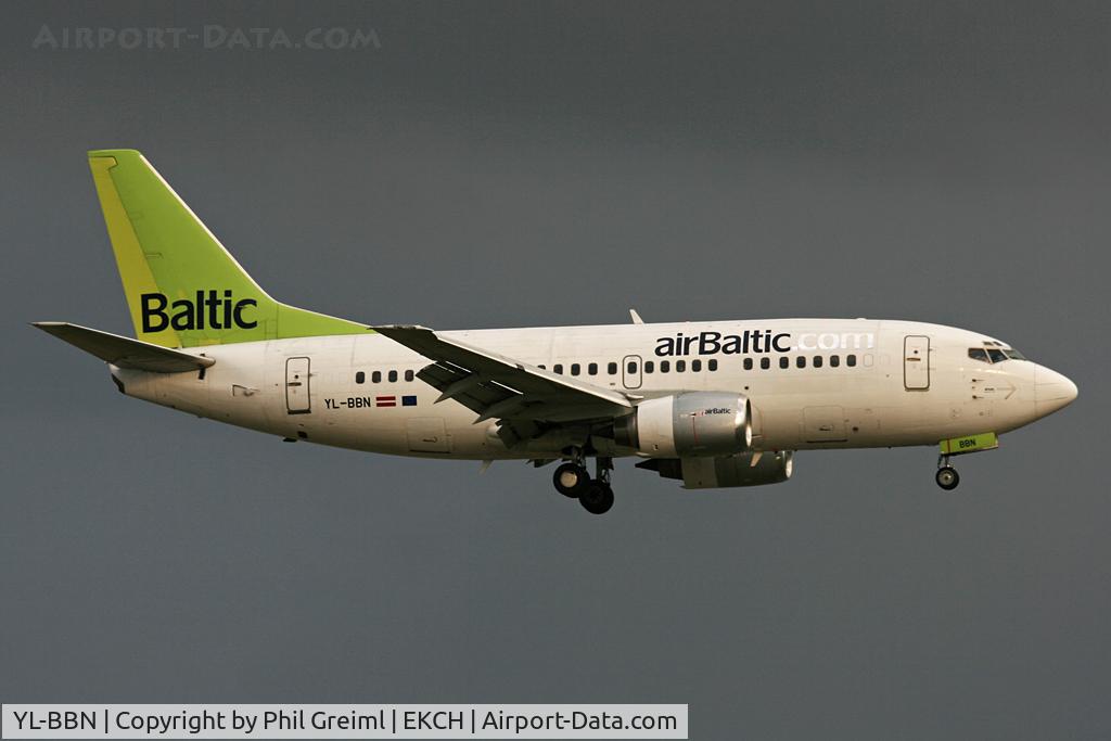 YL-BBN, 1992 Boeing 737-522 C/N 26683, Taken at EKCH.