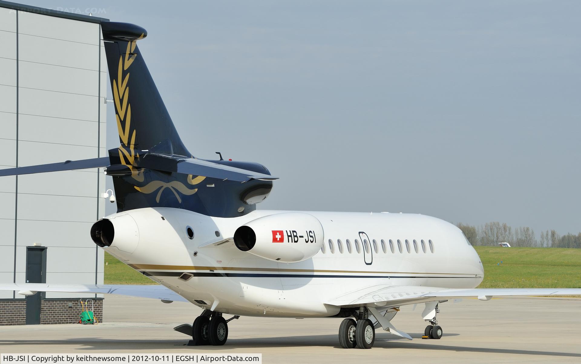 HB-JSI, 2008 Dassault Falcon 7X C/N 037, Very nice visitor !