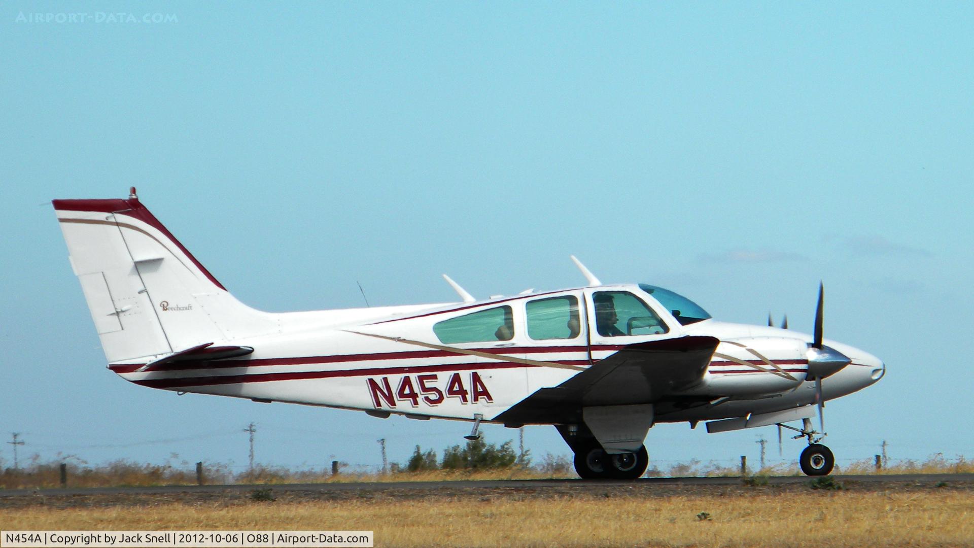 N454A, 1963 Beech 95-B55 (T42A) Baron C/N TC-533, Photogrphed at the 2012 Airport Day at the Rio Vista Municipal Airport,