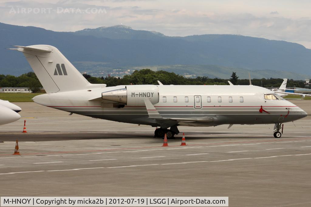 M-HNOY, 2009 Bombardier Challenger 605 (CL-600-2B16) C/N 5840, Parked