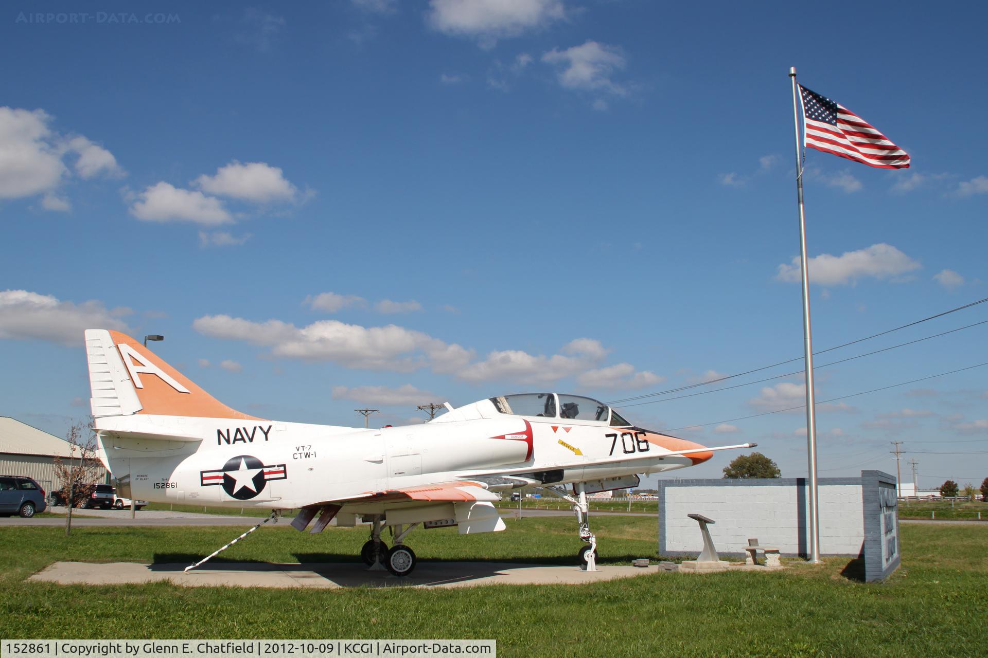 152861, Douglas TA-4J Skyhawk C/N 13507, Memorial to all aviators and aircrews
