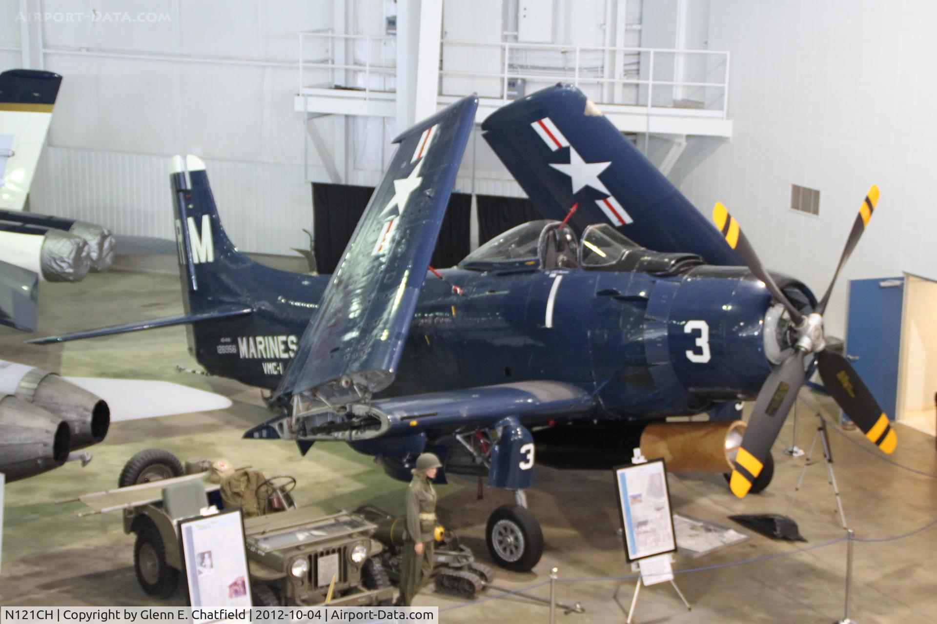 N121CH, Douglas AD-4N Skyraider C/N 7756, At the Battleship Alabama Museum