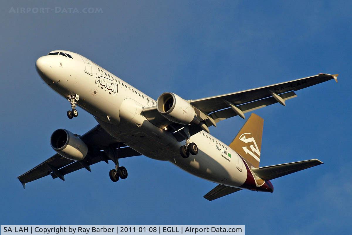 5A-LAH, 2010 Airbus A320-214 C/N 4405, Airbus A320-214 [4405] (Libyan Airlines) Home~G 08/01/2011