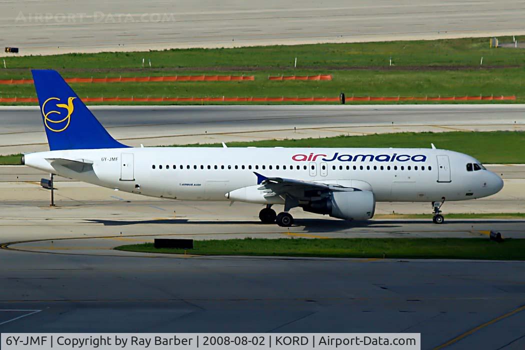 6Y-JMF, 2000 Airbus A320-214 C/N 1213, Airbus A320-214 [1213] (Air Jamaica) Chicago-O'hare~N 02/08/2008