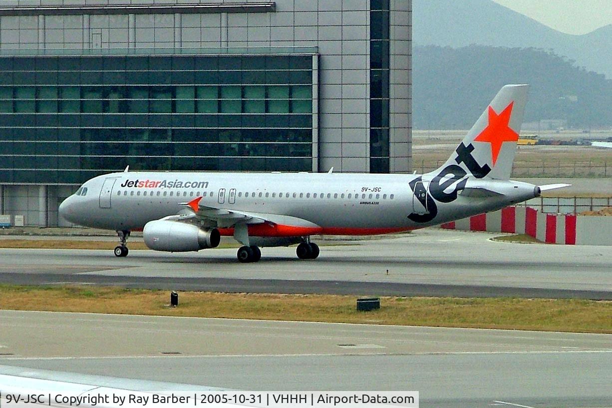 9V-JSC, 2005 Airbus A320-232 C/N 2395, Airbus A320-232 [2395] (Jetstar Asia Airways) Hong Kong~B 31/10/2005