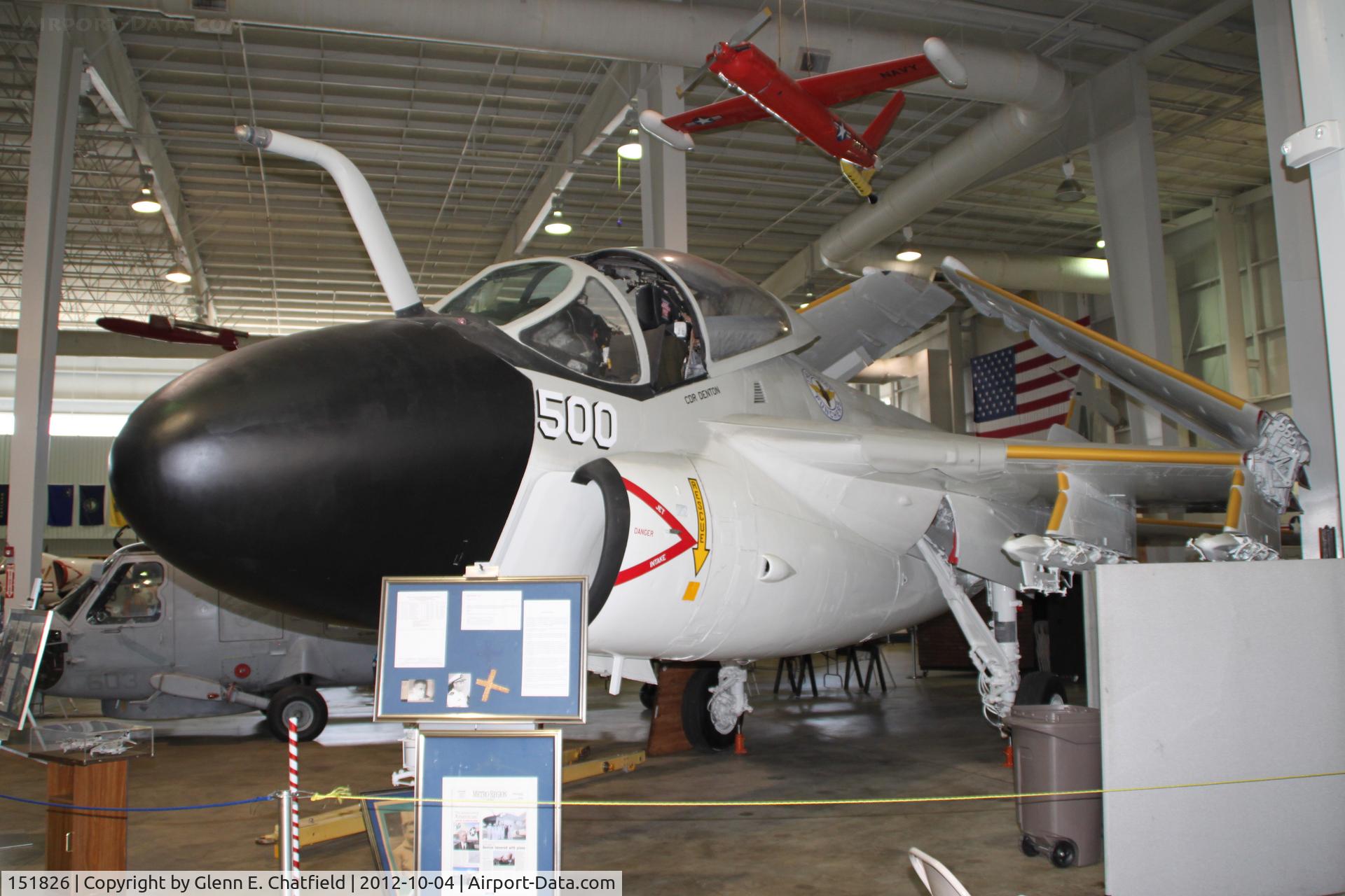 151826, Grumman KA-6D Intruder C/N I-129, At the Battleship Alabama Memorial