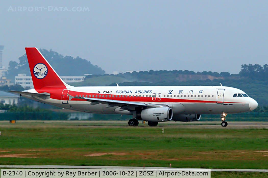 B-2340, 1995 Airbus A320-232 C/N 540, Airbus A320-212 [0540] (Sichuan Airlines) Shenzhen-Baoan~B 22/10/2006