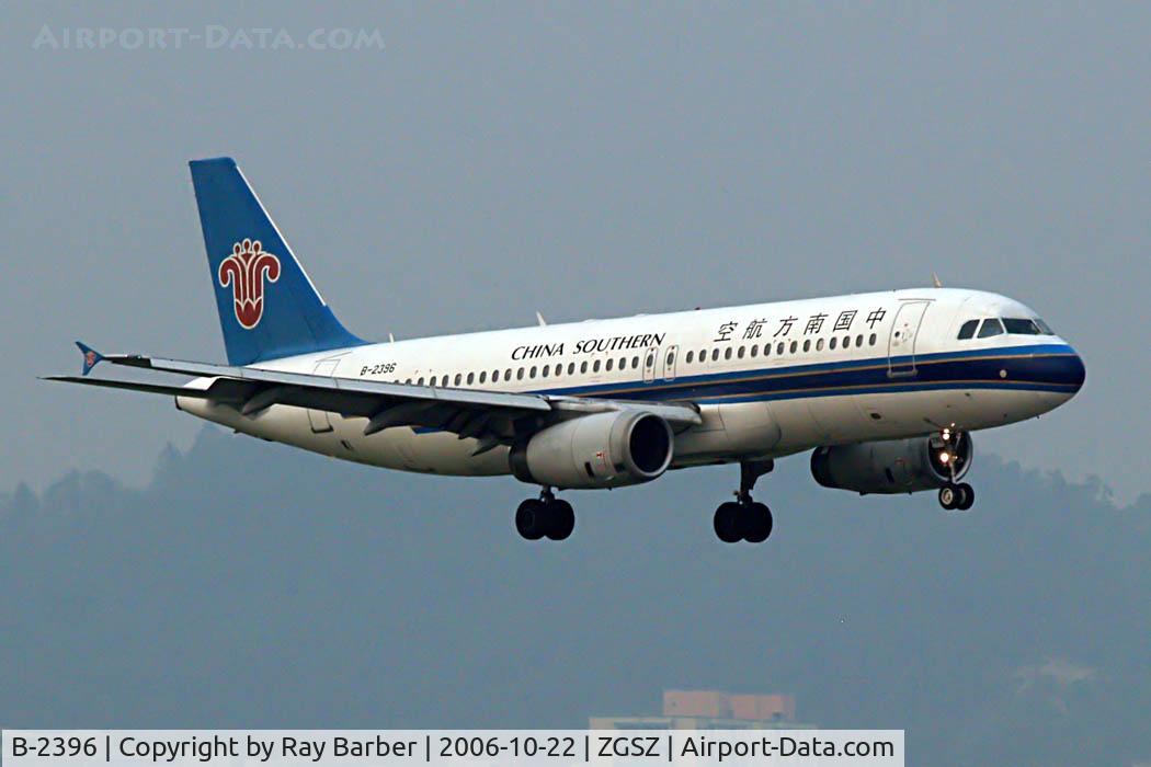 B-2396, Airbus A320-232 C/N 1057, Airbus A320-232 [1057] (China Southern Airlines) Shenzhen-Baoan~B 22/10/2006