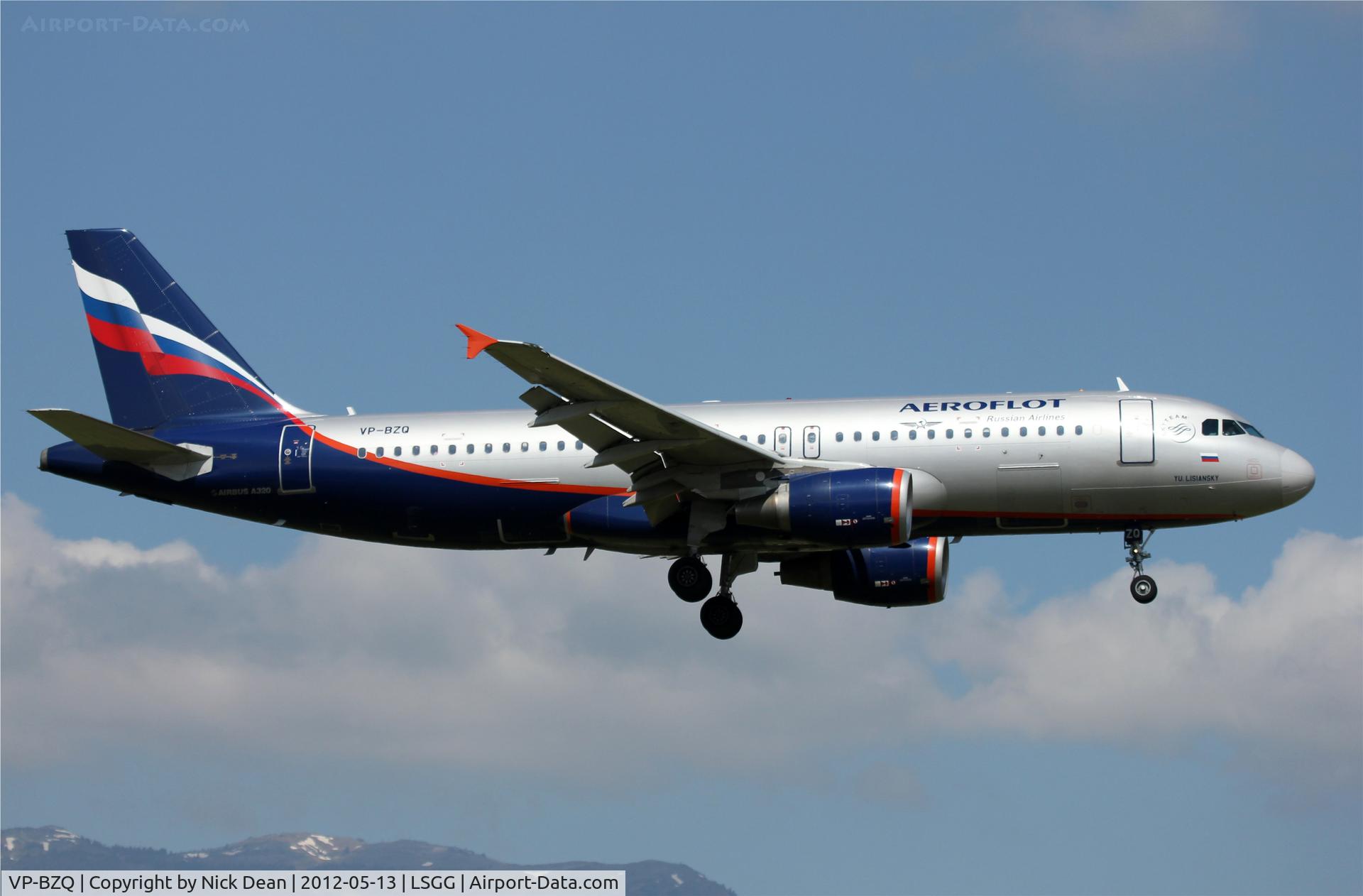 VP-BZQ, 2008 Airbus A320-214 C/N 3627, LSGG/GVA EBACE 2012