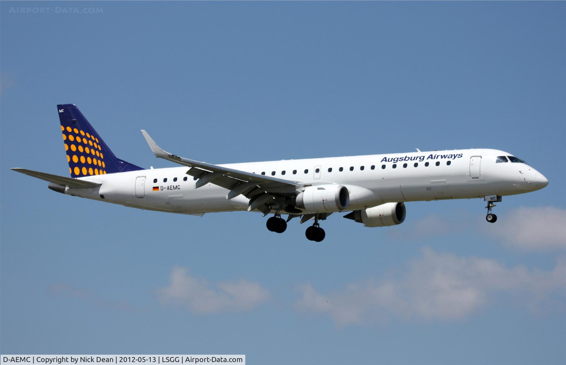 D-AEMC, 2009 Embraer 195LR (ERJ-190-200LR) C/N 19000300, LSGG/GVA EBACE 2012
