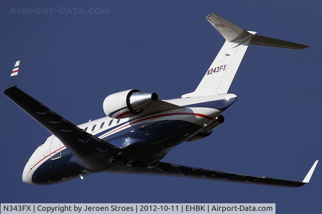 N343FX, 2008 Bombardier Challenger 605 (CL-600-2B16) C/N 5761, short visit to MST