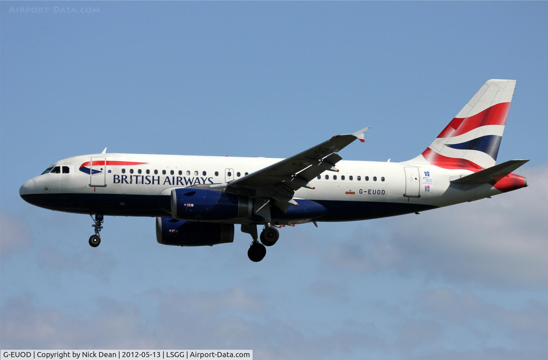 G-EUOD, 2001 Airbus A319-131 C/N 1558, LSGG/GVA EBACE 2012