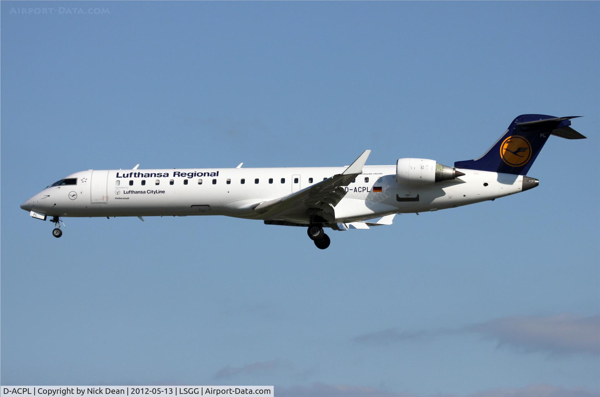 D-ACPL, 2002 Canadair CRJ-701ER (CL-600-2C10) Regional Jet C/N 10076, LSGG/GVA EBACE 2012
