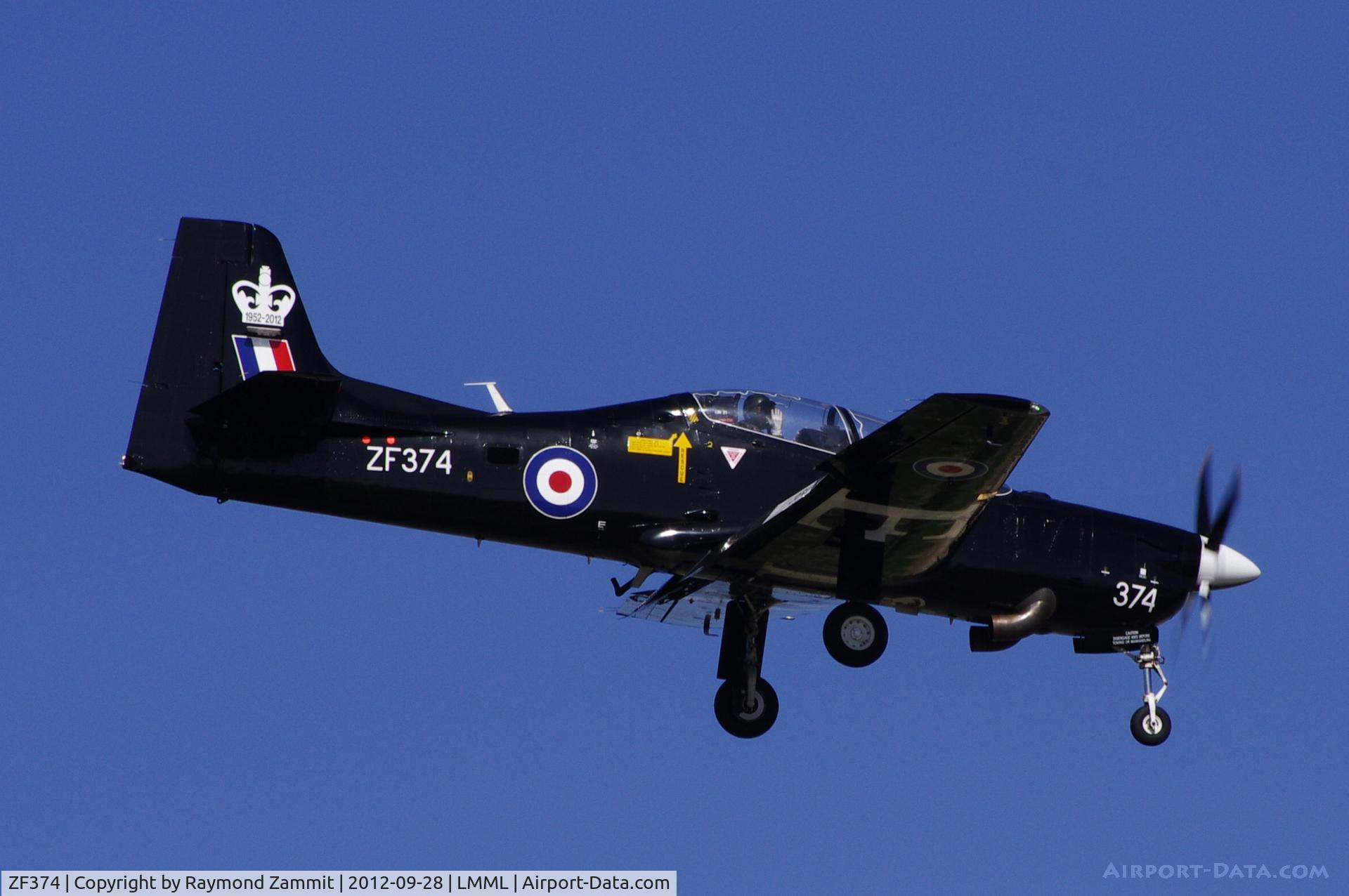 ZF374, 1992 Short S-312 Tucano T1 C/N S117/T88, Tucano T1 ZF374 RAF
