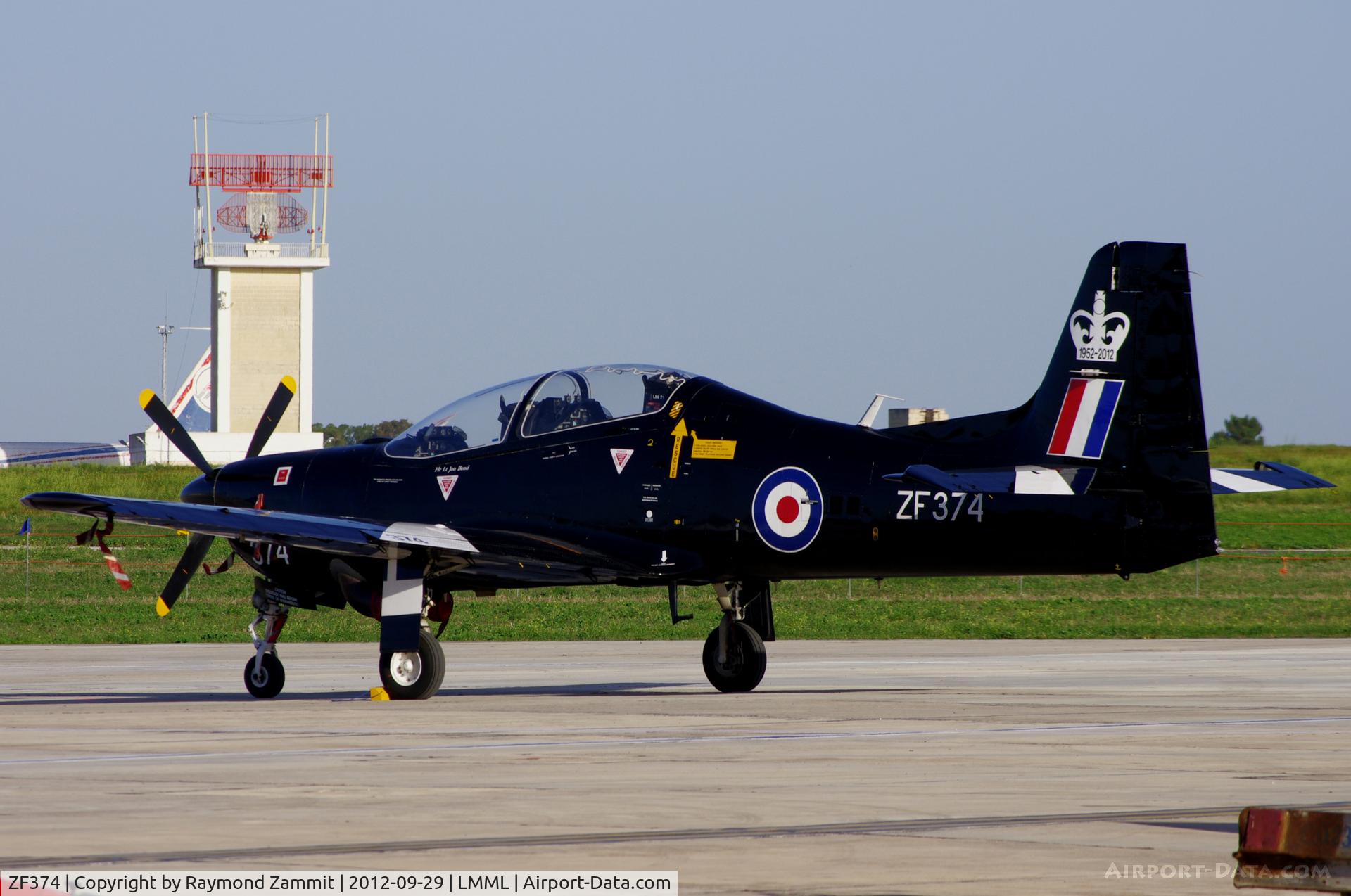 ZF374, 1992 Short S-312 Tucano T1 C/N S117/T88, Tucano T1 ZF374 RAF