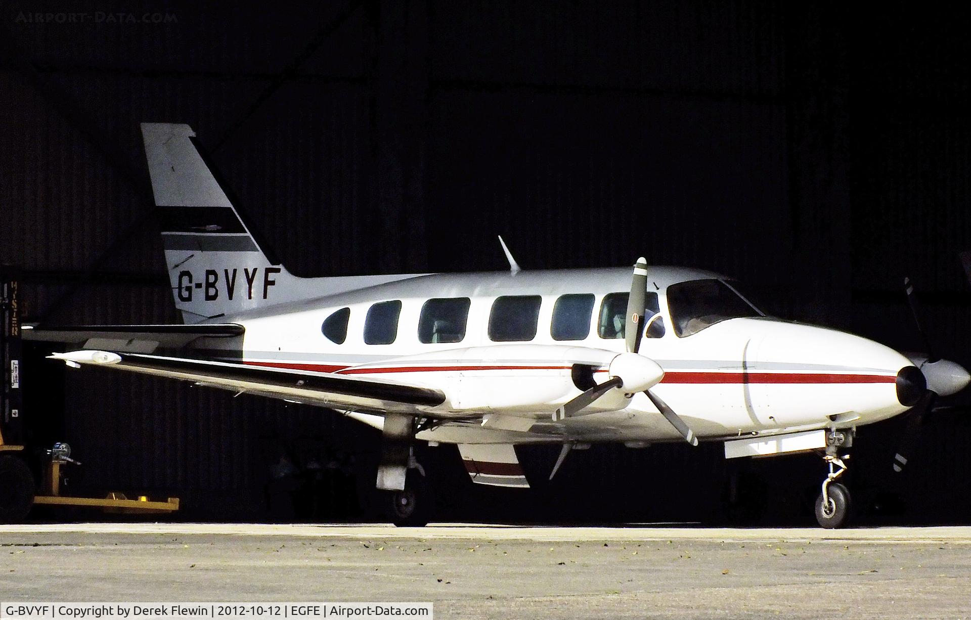 G-BVYF, 1979 Piper PA-31-350 Navajo Chieftain Chieftain C/N 31-7952102, EGFE resident.