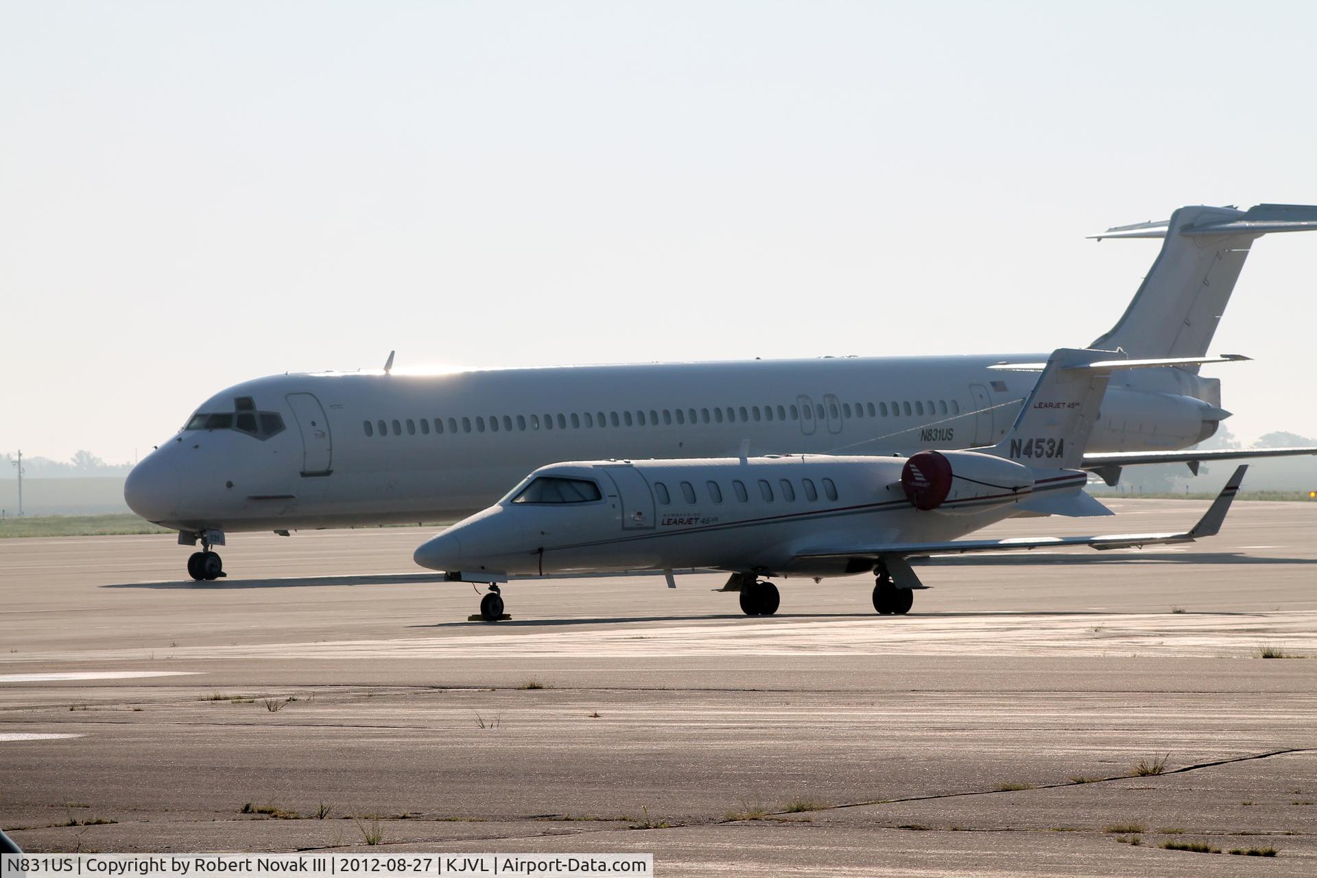 N831US, 1989 McDonnell Douglas MD-83 (DC-9-83) C/N 49791, Southern Wisconsin Regional Airport - VP Candidate Paul Ryan Charter Aircraft