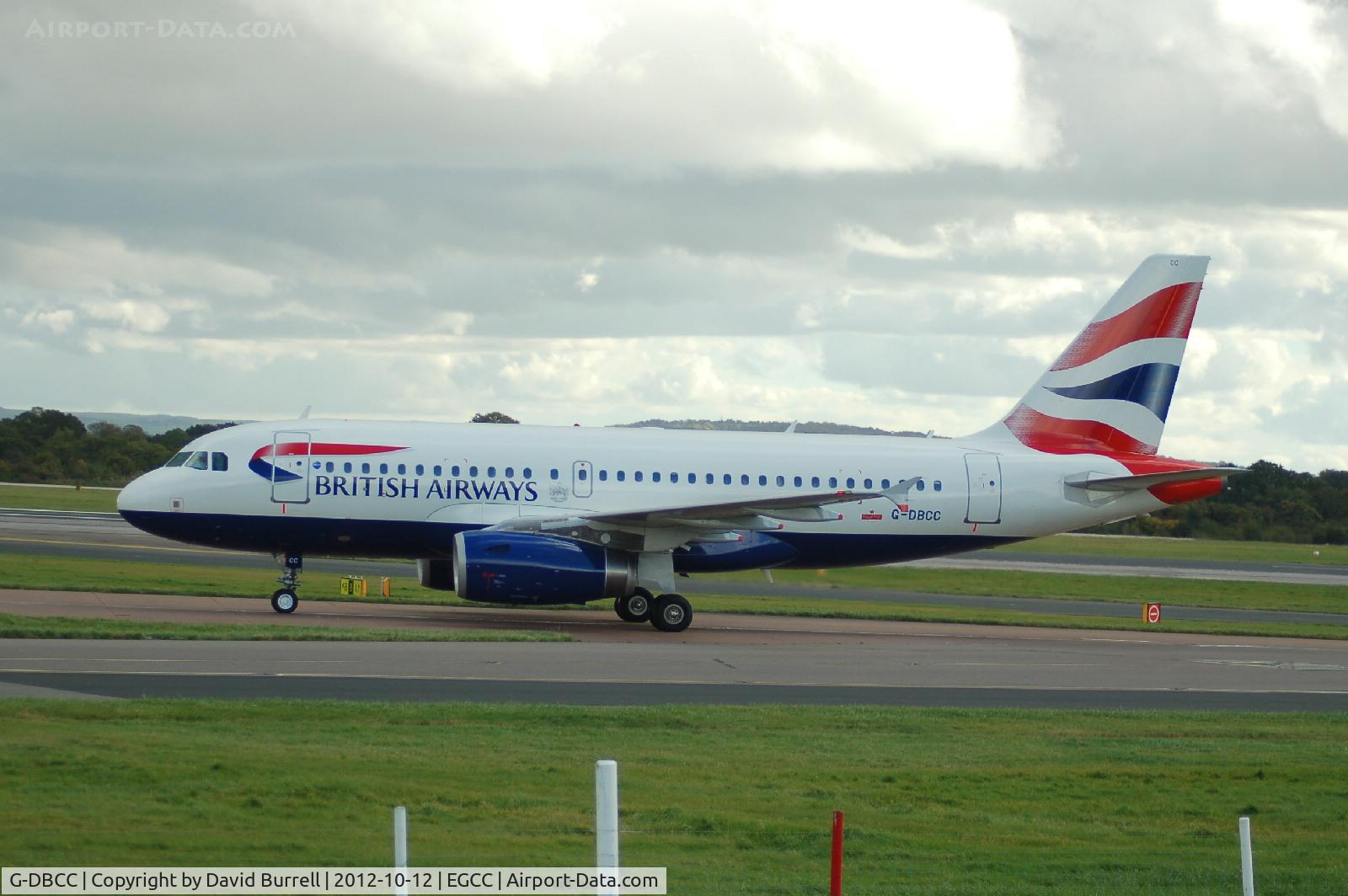 G-DBCC, 2004 Airbus A319-131 C/N 2194, British Airways Airbus A319-131 G-DBCC taxiing at Manchester Airport.