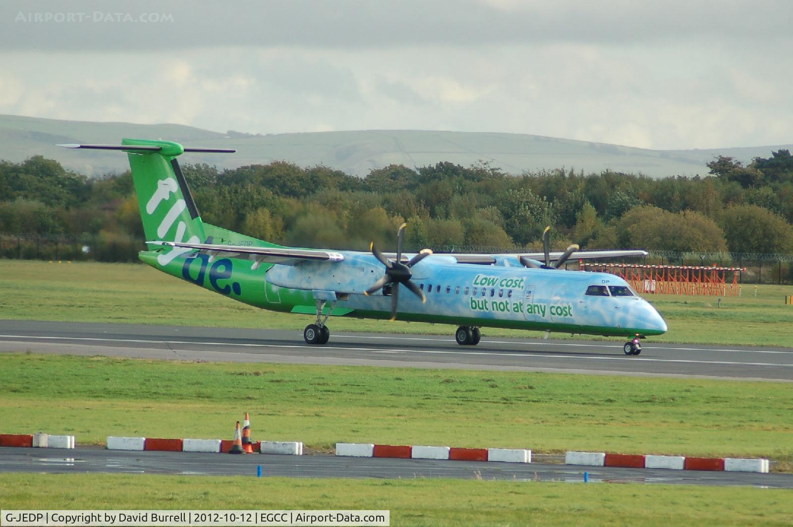 G-JEDP, 2003 De Havilland Canada DHC-8-402Q Dash 8 C/N 4085, Flybe De Havilland Canada DHC-8-402Q G-JEDP taxiing at Manchester Airport.