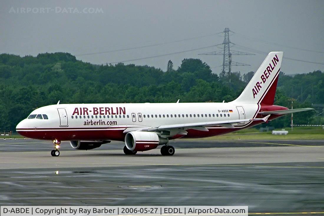 D-ABDE, 2006 Airbus A320-214 C/N 2696, Airbus A320-214 [2696] (Air Berlin)  Dusseldorf~D  27/05/2006