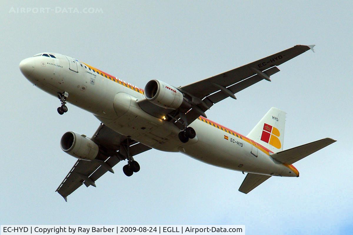 EC-HYD, 2000 Airbus A320-214 C/N 1288, Airbus A320-214 [1288] (Iberia) Home~G 24/08/2009