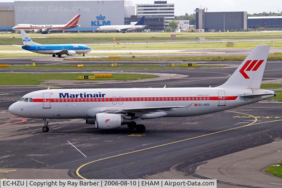 EC-HZU, 2001 Airbus A320-214 C/N 1578, Airbus A320-214 [1578] (Martinair) Schiphol~PH 10/08/2006