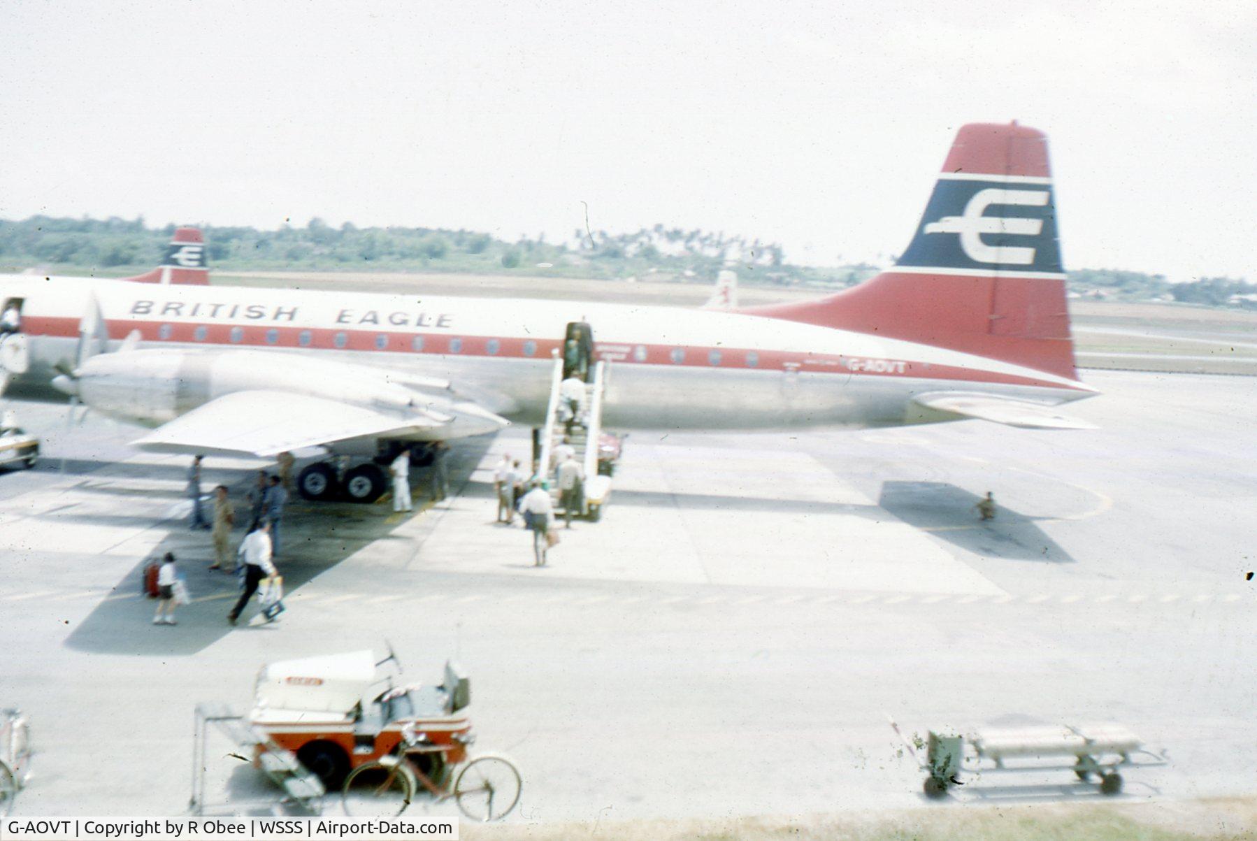 G-AOVT, 1958 Bristol 175 Britannia 312 C/N 13427, Singapore 1965?