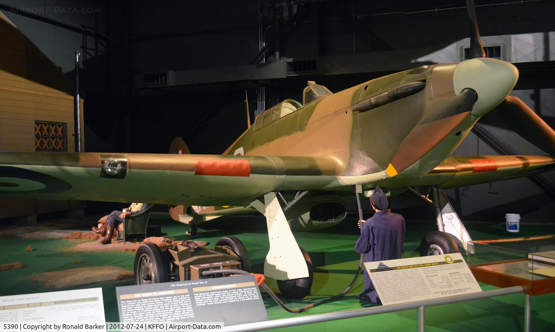 5390, Hawker (CCF) Hurricane Mk12 C/N 42025, AF Museum  Z3174
