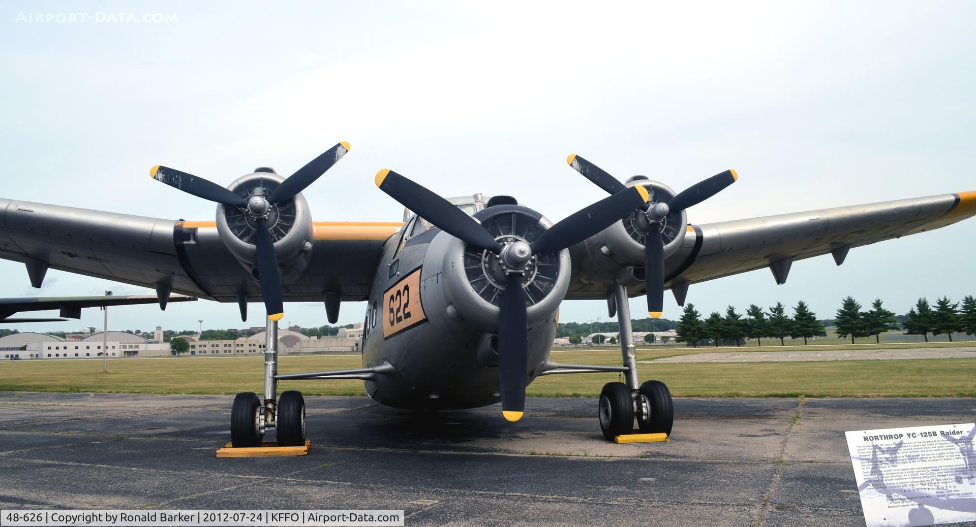 48-626, 1948 Northrop YC-125B Raider C/N 2510, AF Museum