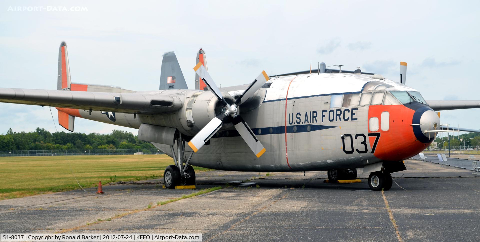 51-8037, 1951 Fairchild C-119J-FA Flying Boxcar C/N 10915, AF Museum