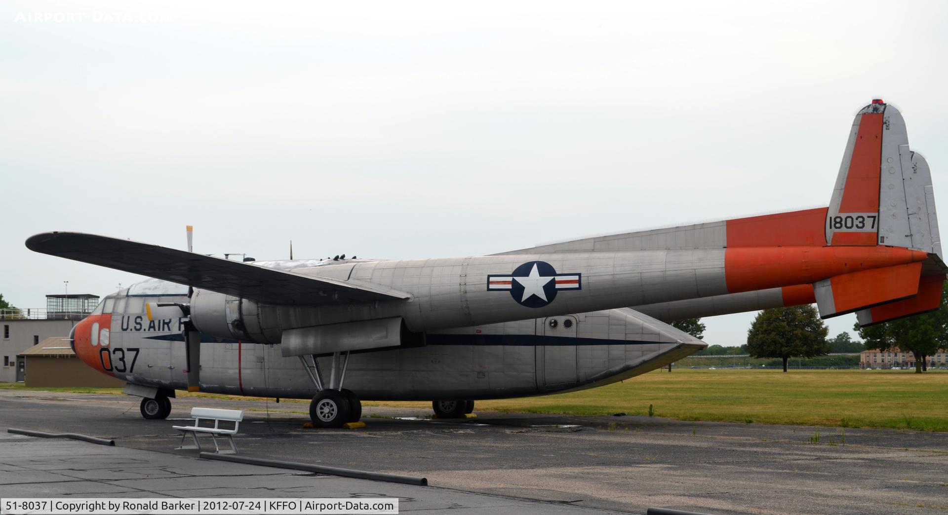 51-8037, 1951 Fairchild C-119J-FA Flying Boxcar C/N 10915, AF Museum