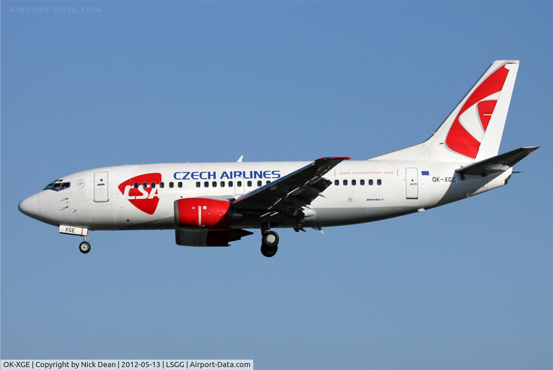 OK-XGE, 1992 Boeing 737-55S C/N 26543, LSGG/GVA EBACE 2012
