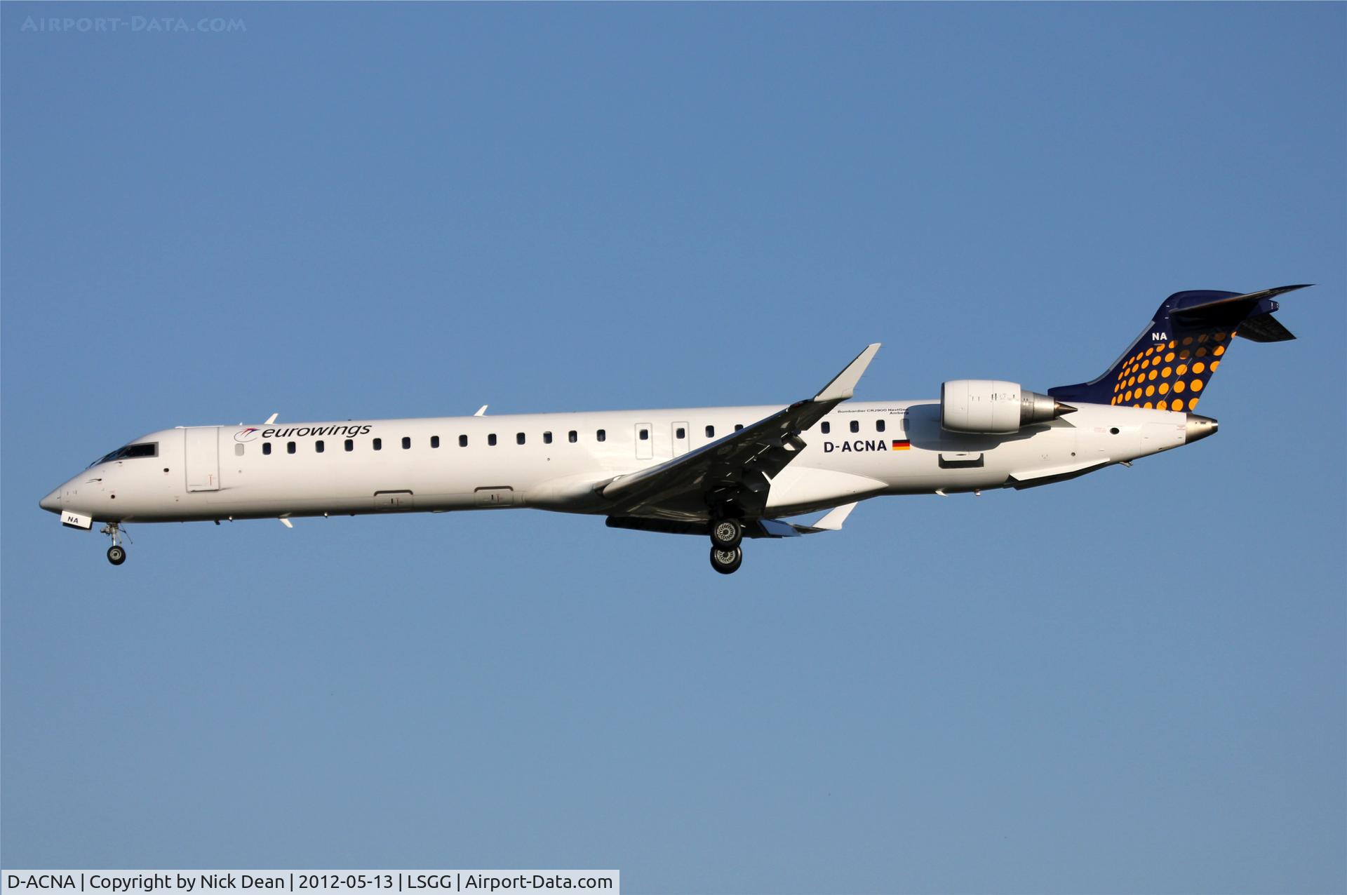 D-ACNA, 2009 Bombardier CRJ-900 NG (CL-600-2D24) C/N 15229, LSGG/GVA EBACE 2012
