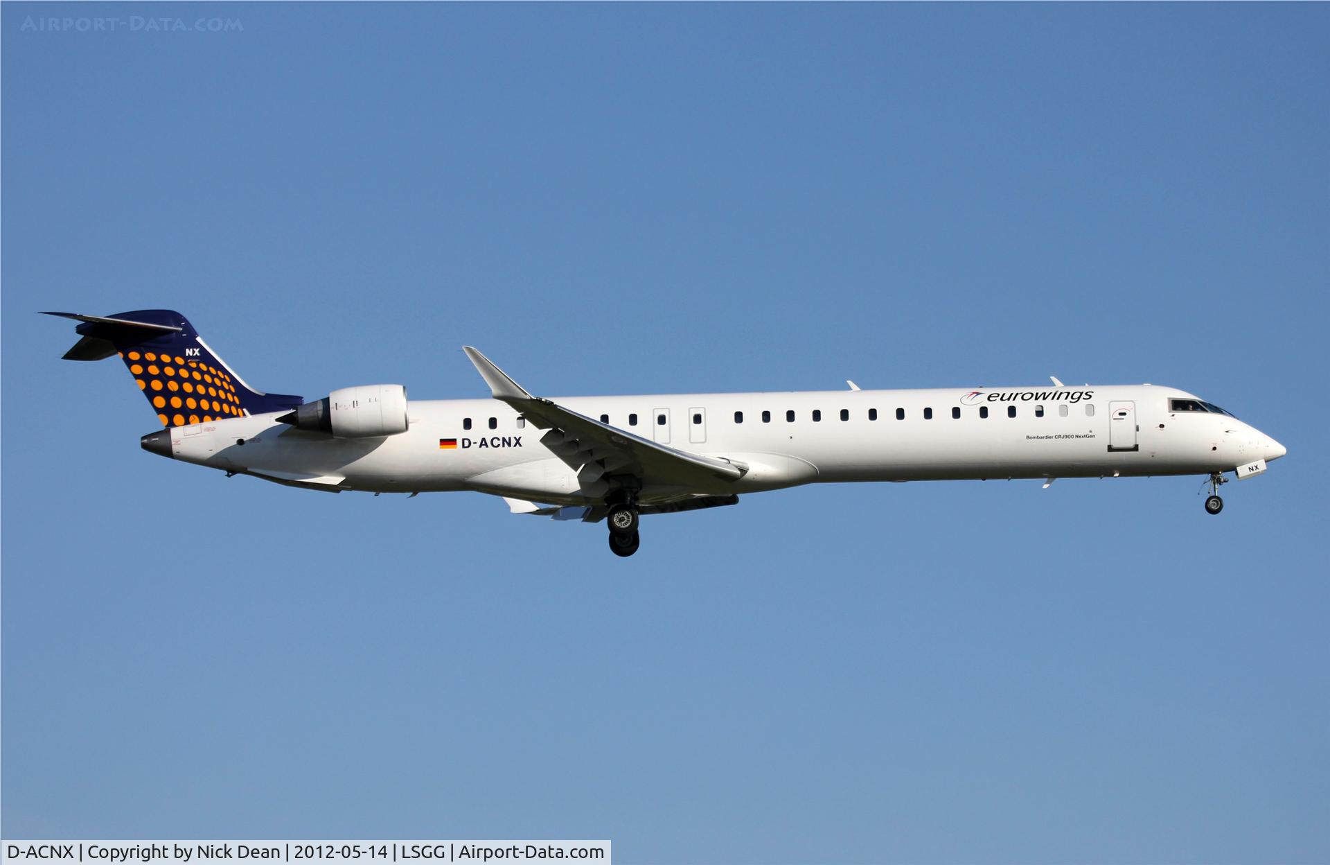 D-ACNX, 2011 Bombardier CRJ-900 NG (CL-600-2D24) C/N 15270, LSGG/GVA EBACE 2012