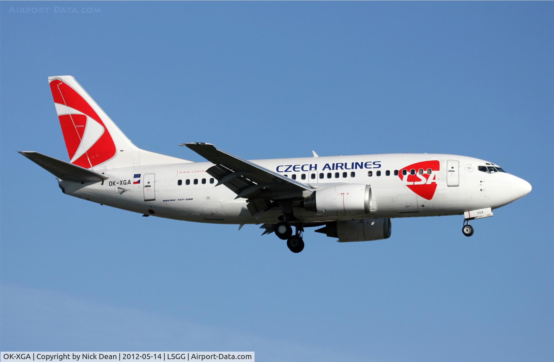 OK-XGA, 1992 Boeing 737-55S C/N 26539, LSGG/GVA EBACE 2012
