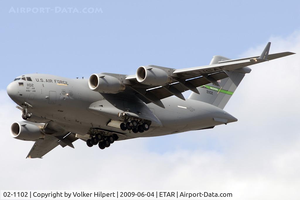 02-1102, 2002 Boeing C-17A Globemaster III C/N P-102, at Ramstein