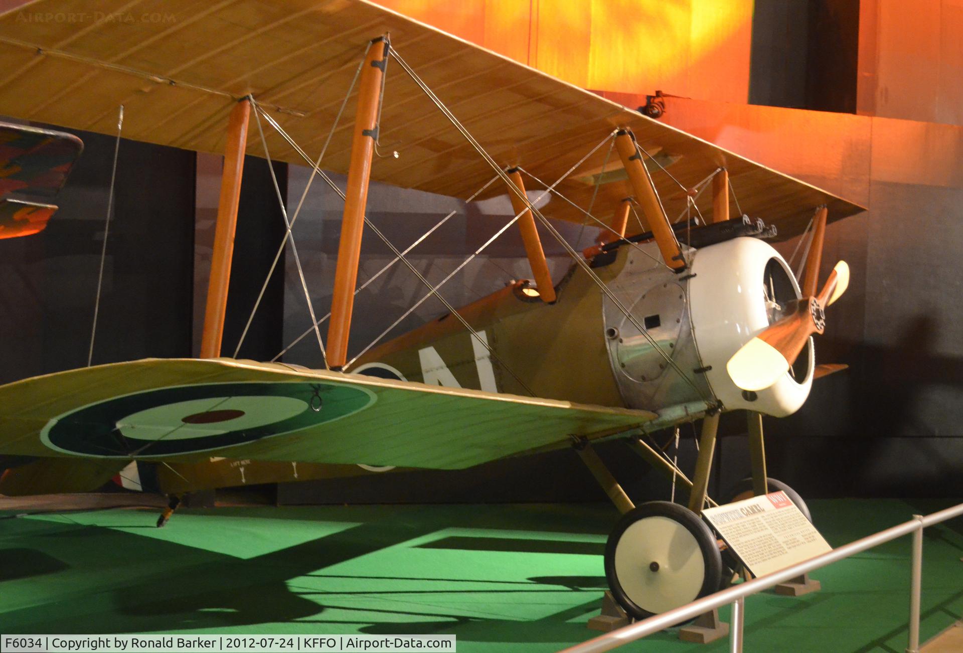 F6034, 1974 Sopwith F.1 Camel C/N Not found F6034, Sopwith Camel F-1