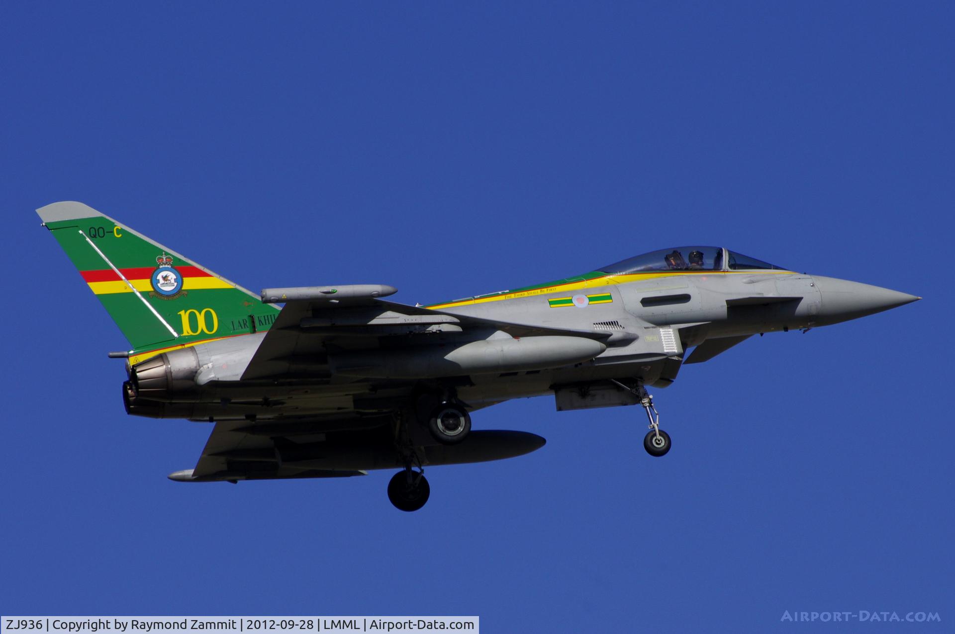 ZJ936, 2007 Eurofighter EF-2000 Typhoon FGR4 C/N 0119/BS027, Eurofighter F2000 Typhoon ZJ936 QO-C 3Sqd RAF
