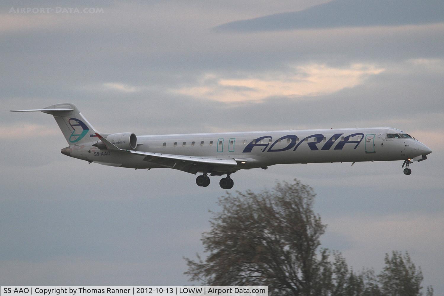 S5-AAO, 2008 Bombardier CRJ-900 NG (CL-600-2D24) C/N 15215, Adria Airways CRJ-900