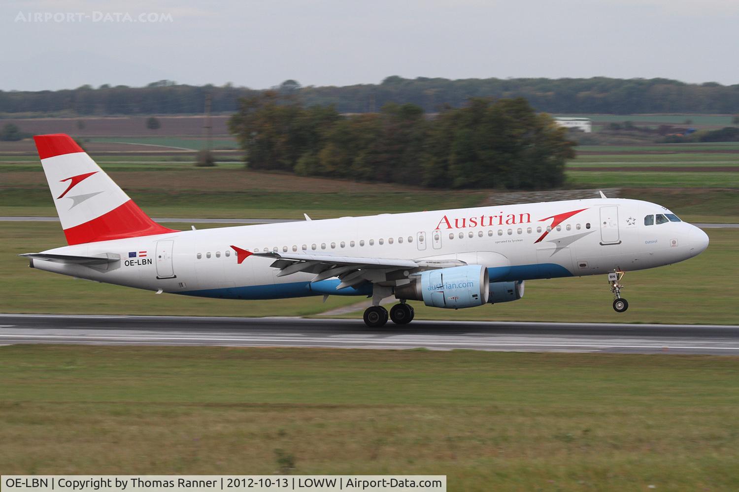 OE-LBN, 1997 Airbus A320-214 C/N 768, Austrian Airlines Airbus A320