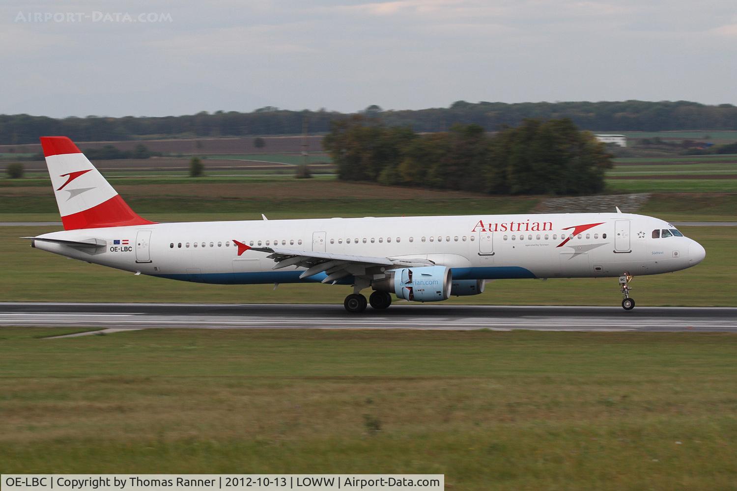 OE-LBC, 1996 Airbus A321-111 C/N 581, Austrian Airlines Airbus A321