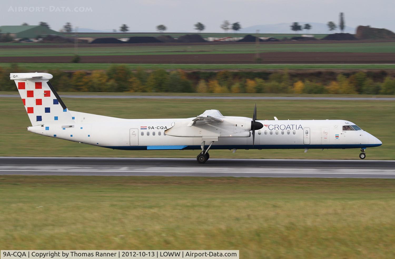 9A-CQA, 2008 De Havilland Canada DHC-8-402Q Dash 8 C/N 4205, Croatia Airlines DHC-8
