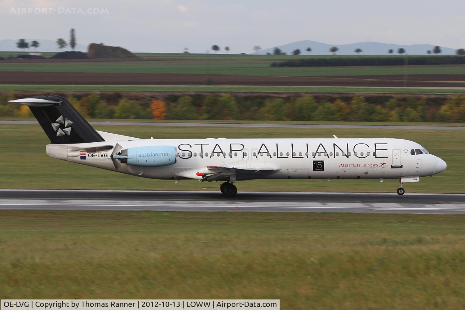 OE-LVG, 1994 Fokker 100 (F-28-0100) C/N 11520, Austrian Arrows Fokker 100