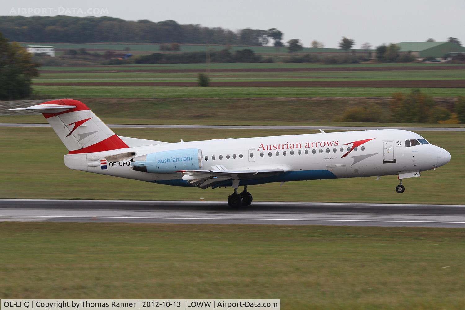 OE-LFQ, 1996 Fokker 70 (F-28-0070) C/N 11568, Austrian Arrows Fokker 70