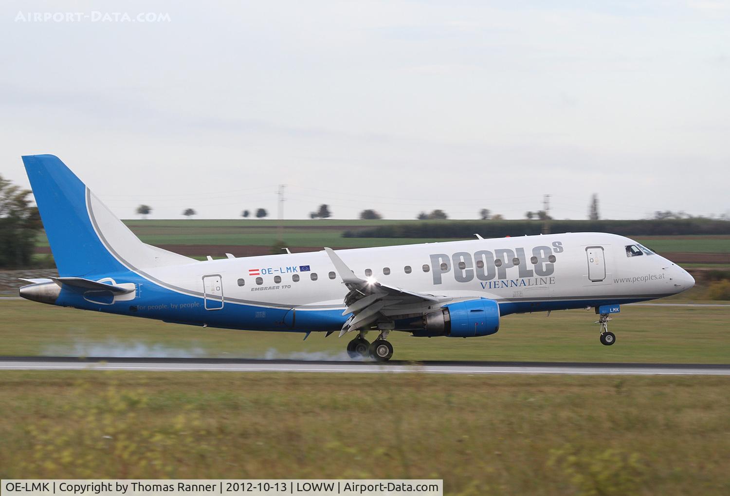 OE-LMK, 2006 Embraer 170LR (ERJ-170-100LR) C/N 17000150, Peoples Viennaline Embraer 170
