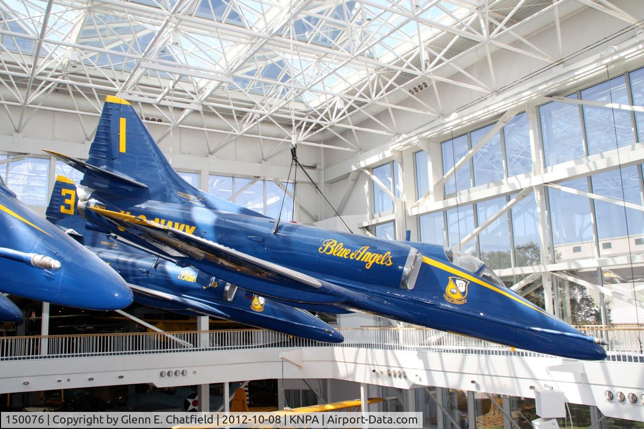 150076, Douglas A-4E Skyhawk C/N 13129, At the Naval Aviation Museum, marked as 154180
