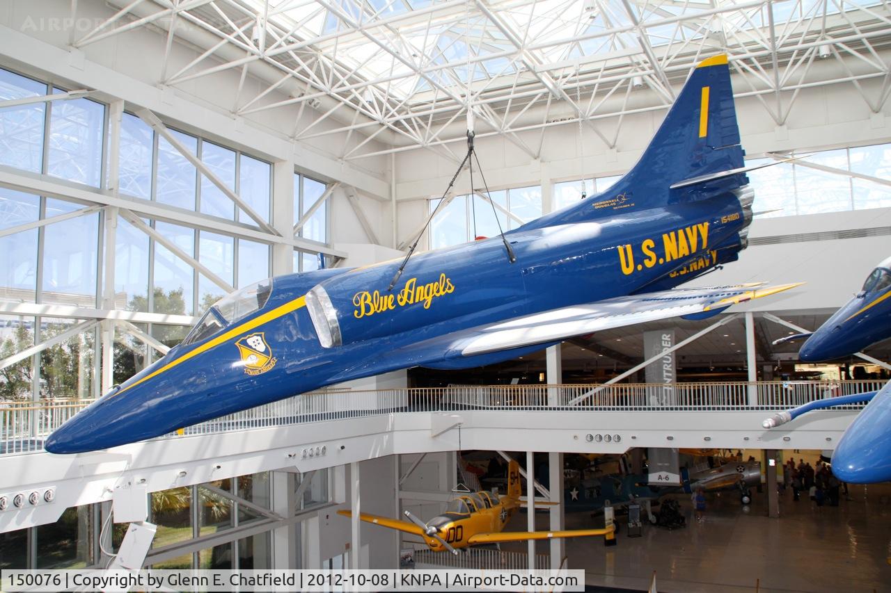 150076, Douglas A-4E Skyhawk C/N 13129, At the Naval Aviation Museum, marked as 154180