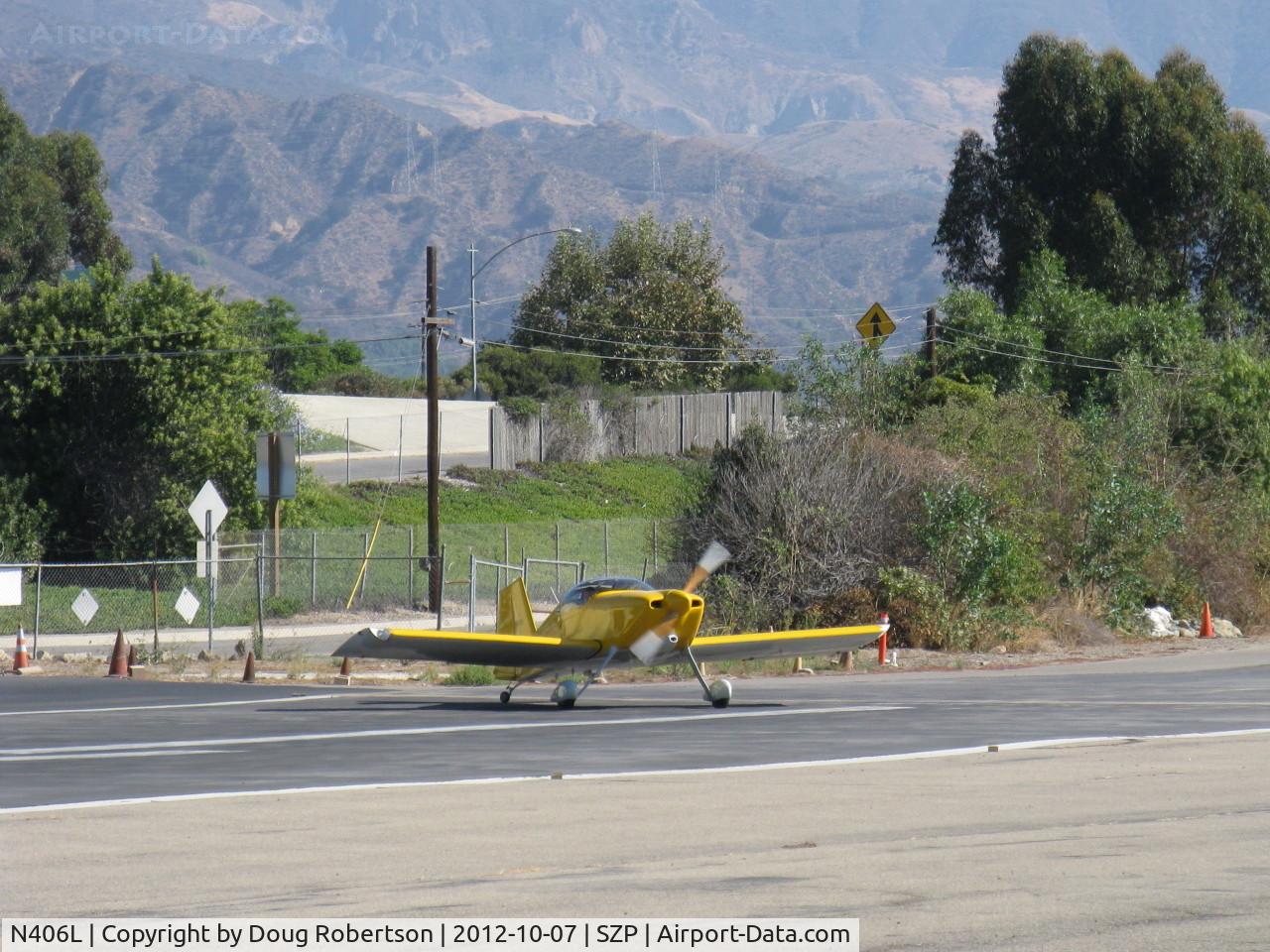 N406L, 2008 Vans RV-6 C/N 936, Provo PROVO 6, Lycoming O-320 160 Hp, Young Eagles Flight taking the active